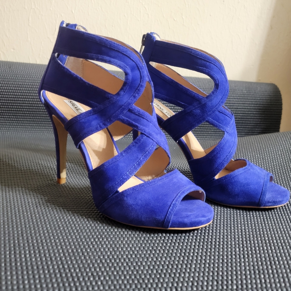 STEVE MADDEN blue heels